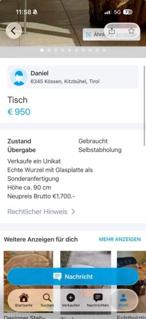 Wurzeltisch
